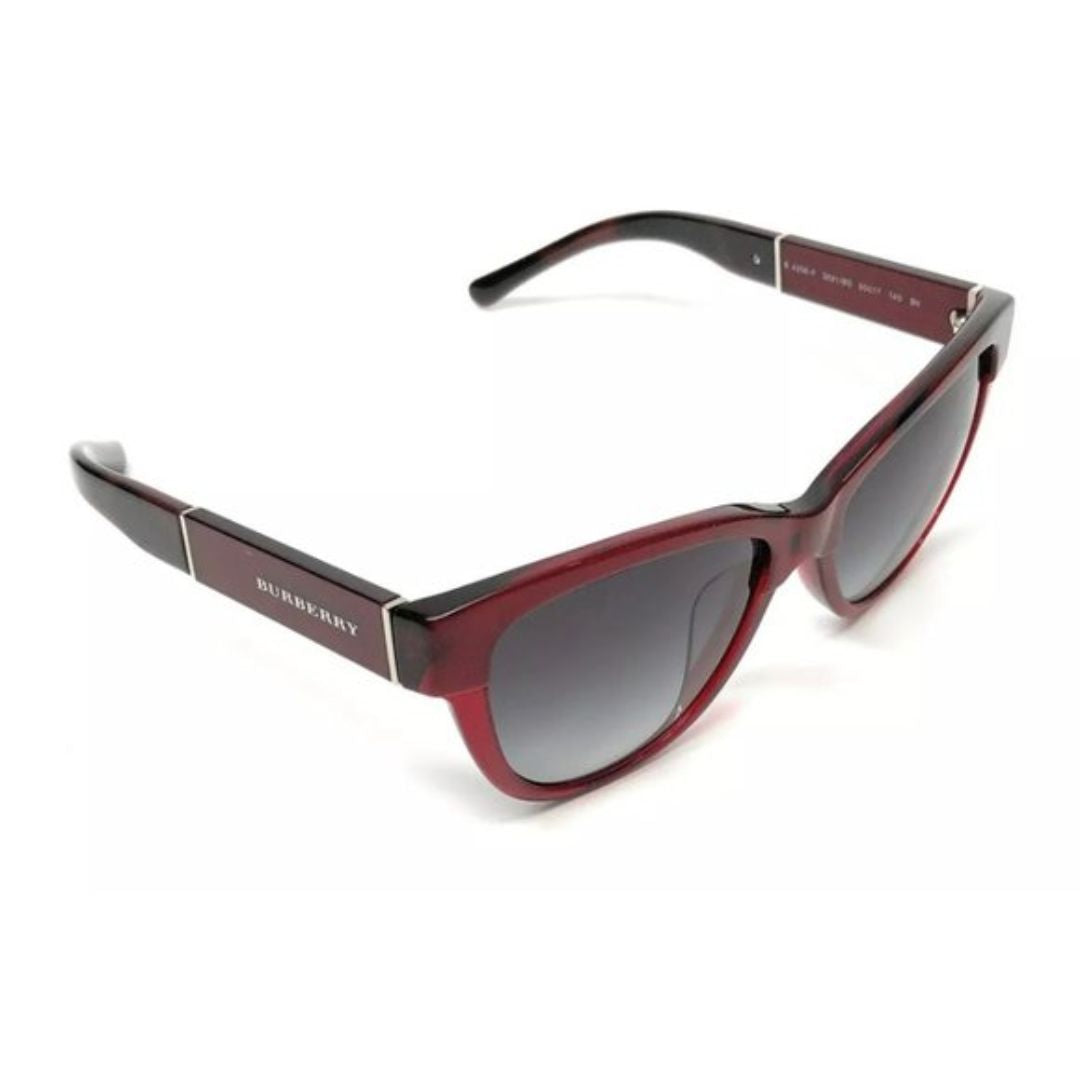 Burberry - Sunglasses for Women, Top Red Horn On Bordeaux-Grey Gradient - 55-17-140 mm