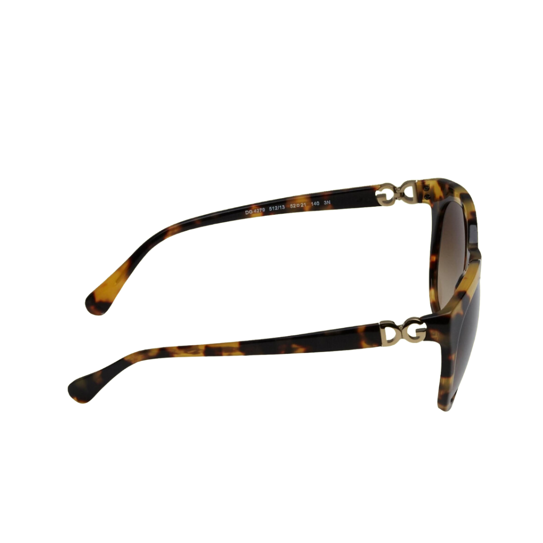 Dolce and Gabbana - Sunglasses for Women, Cube Havana-Brown Gradient - 52-21-140 mm