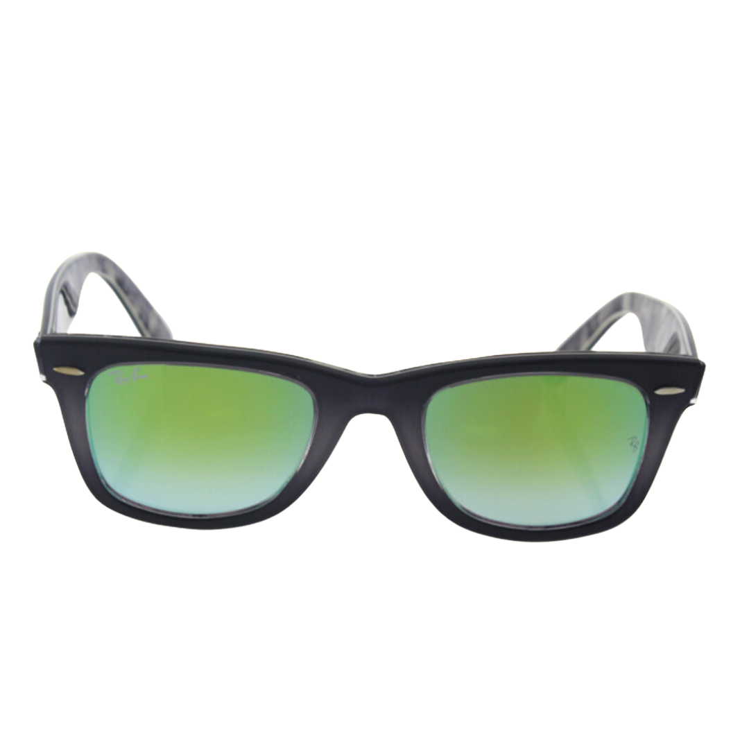 Ray Ban - Wayfarer Sunglasses, Grey Black-Green Gradient Flash - 50-22-150 mm