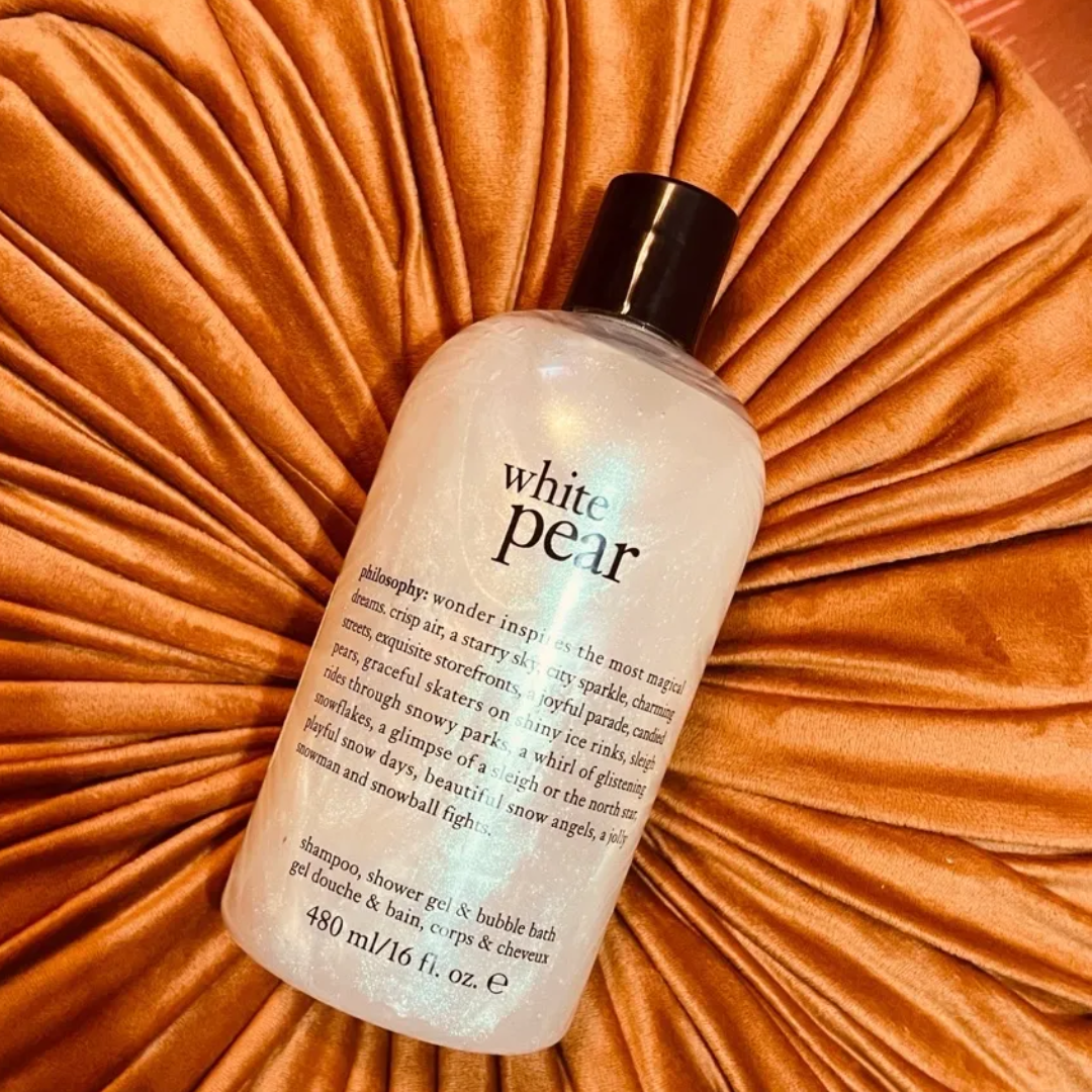 Philosophy - White Pear Shampoo, Shower Gel & Bubble Bath for Women - 16 Oz
