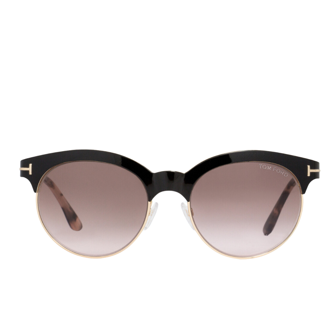 Tom Ford - Angela Sunglasses for Women, Shiny Black-Brown Gradient - 53-18-135 mm