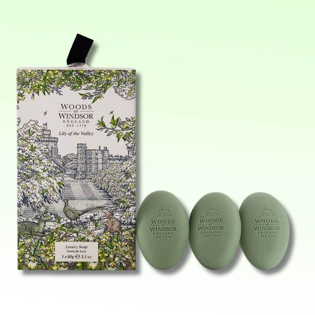 Woods of Windsor - Lily of The Valley, Luxury Soap - 3 X 2.1 Oz