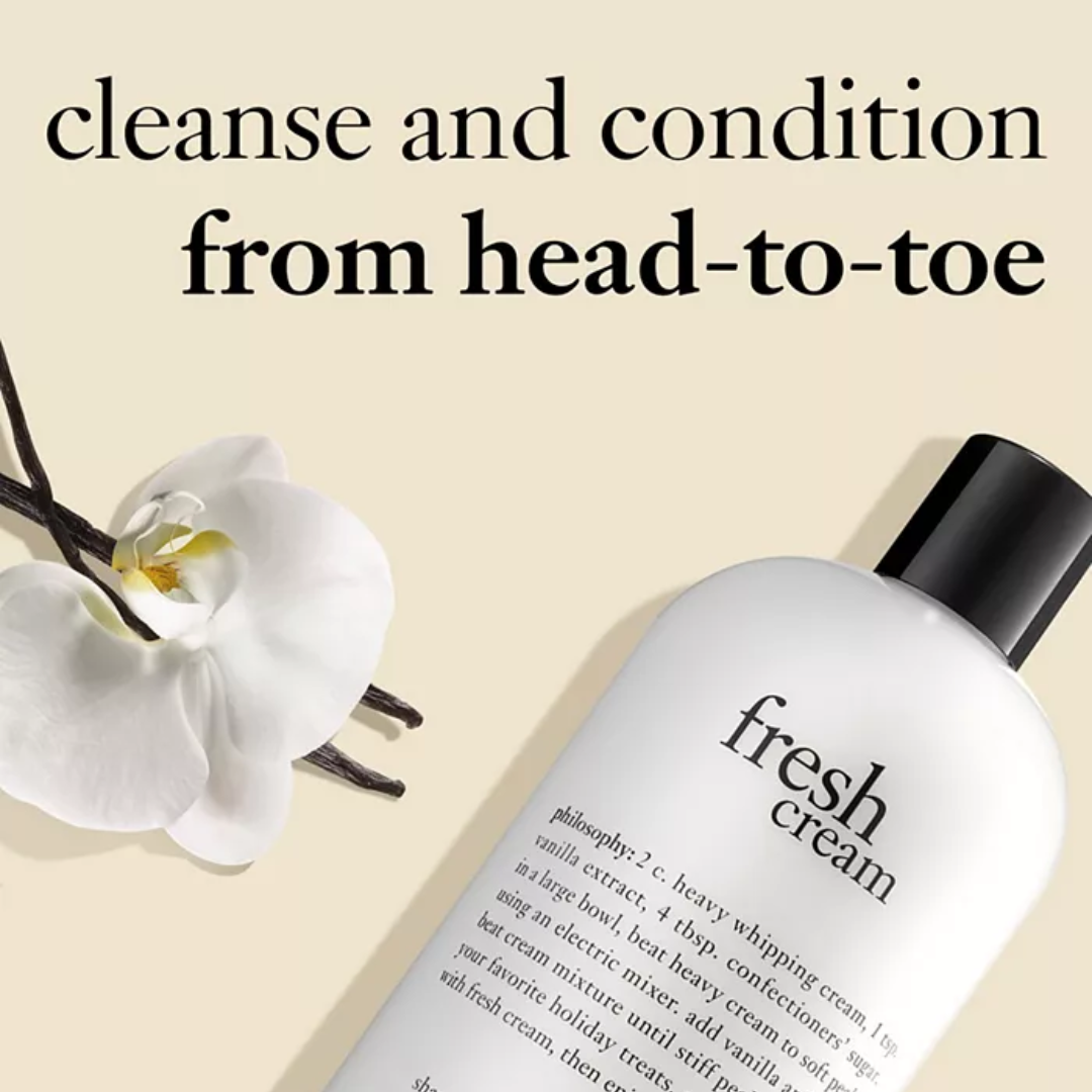 Philosophy - Fresh Cream, Shampoo, Shower Gel, and Bubble Bath - 6 Oz