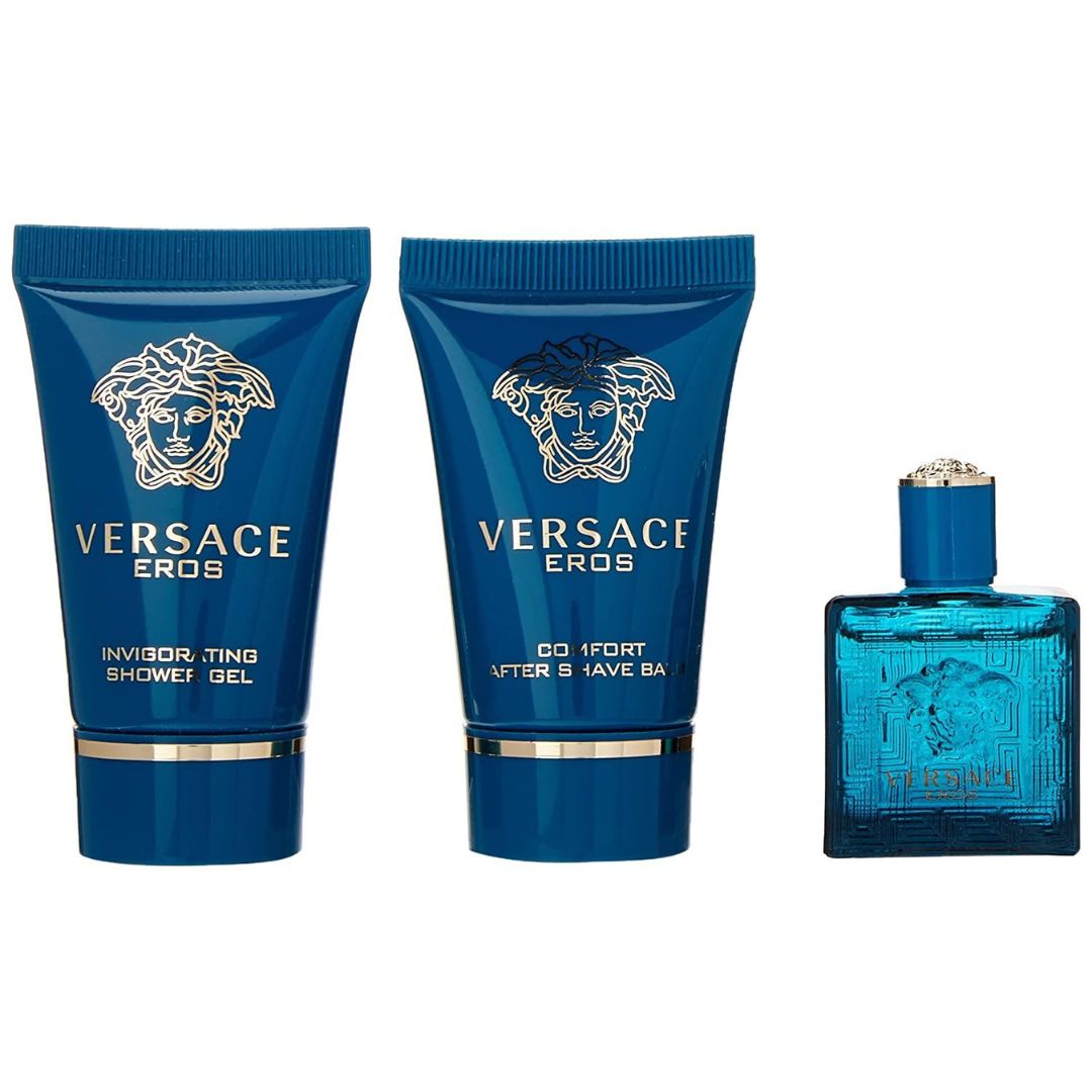 Versace - Eros 3 Piece Gift Set for Men - 1.7 Oz