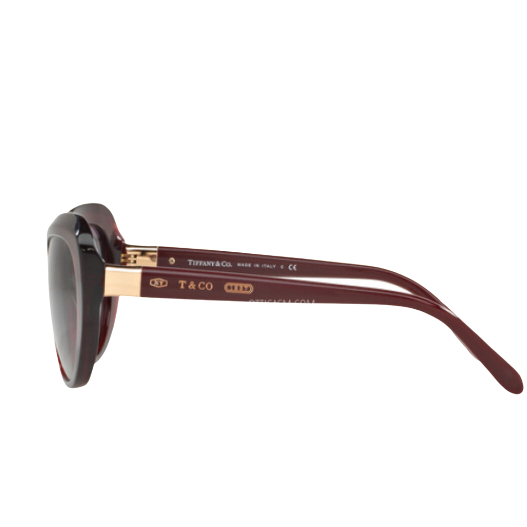 Tiffany and Co. - Sunglasses for Women, Opal Red-Gray Gradient - 56-16-140 mm