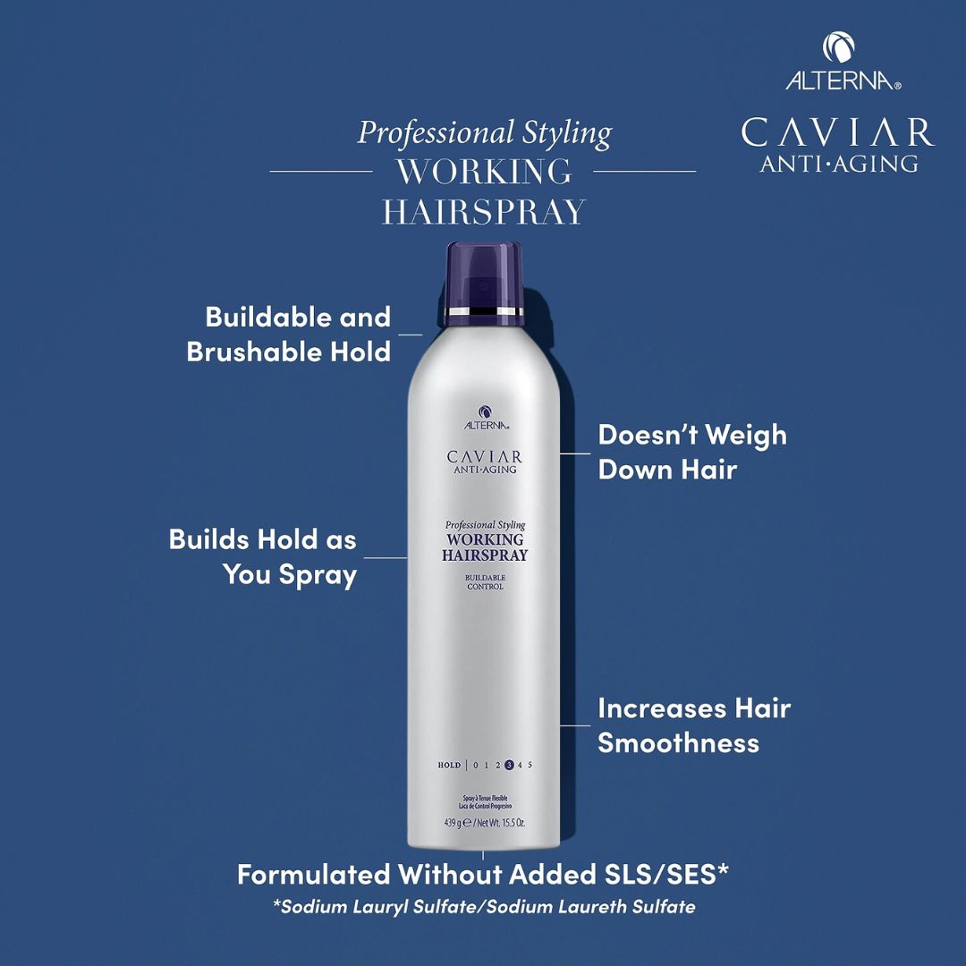 Alterna - Caviar Anti Aging Working Hairspray Buildable Control All Hair Types - 2 x 15.5 Oz