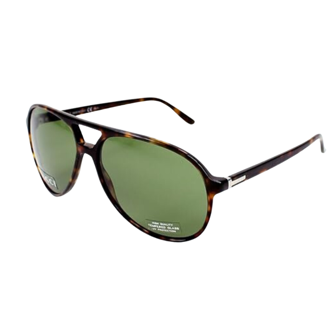 Gucci - Sunglasses, Dark Havana/Green - 59-14-140 mm