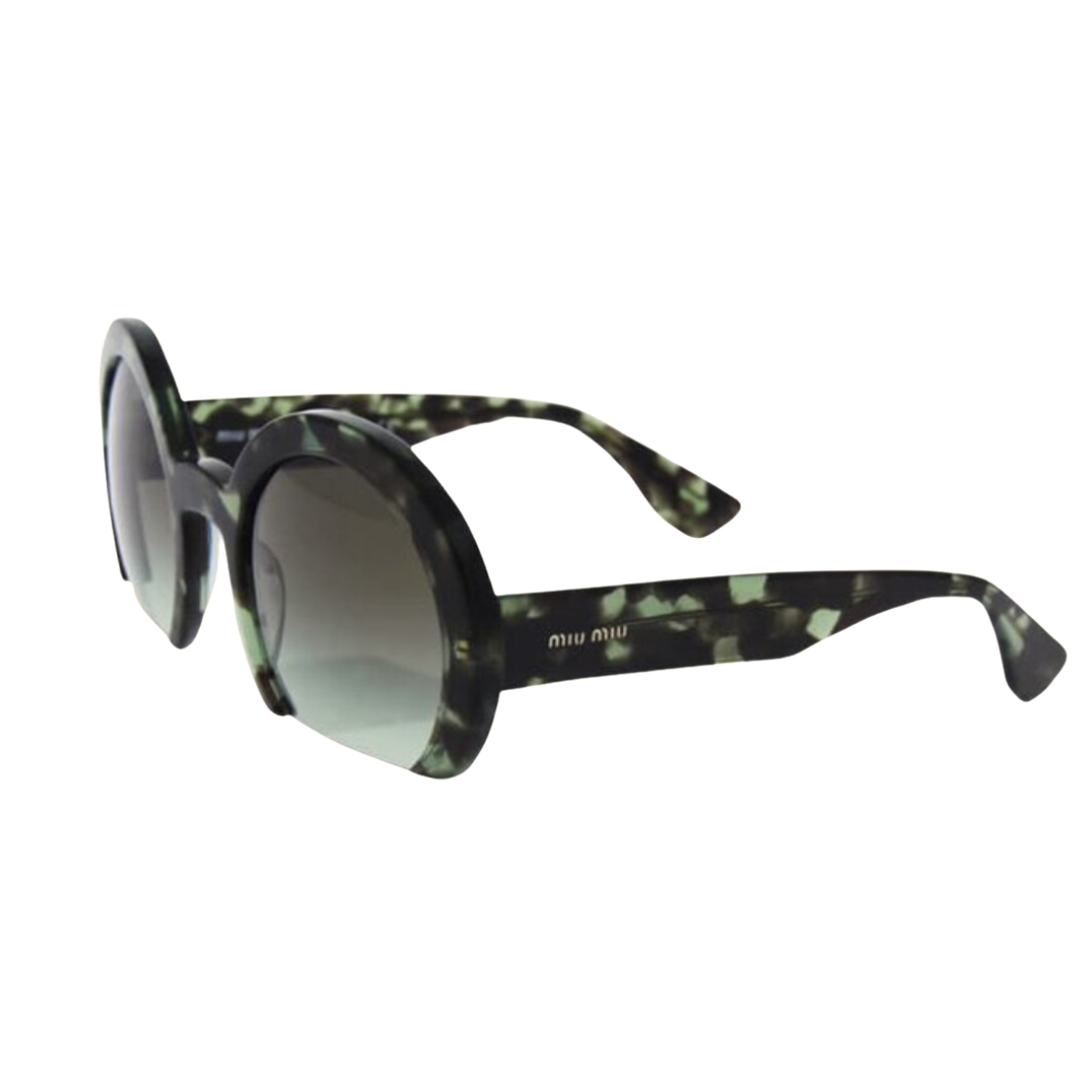 Miu Miu - Sunglasses for Women, Green Tortoise-Green Gradient - 52-25-140 mm