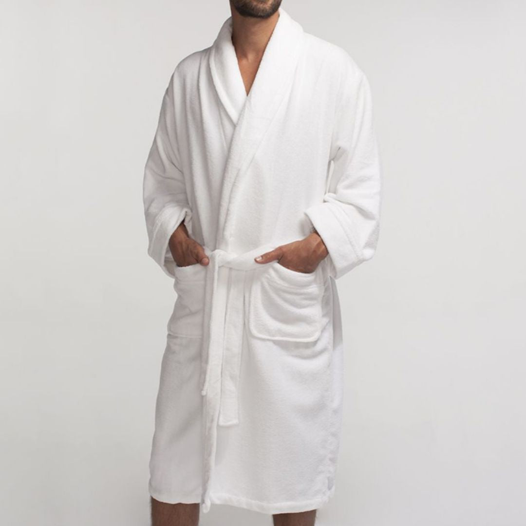 Cariloha - Bamboo Bathrobe, White - 1 Pc (S/M)