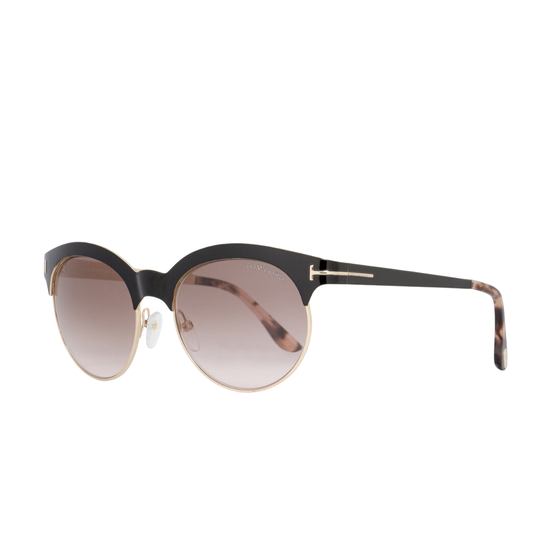 Tom Ford - Angela Sunglasses for Women, Shiny Black-Brown Gradient - 53-18-135 mm