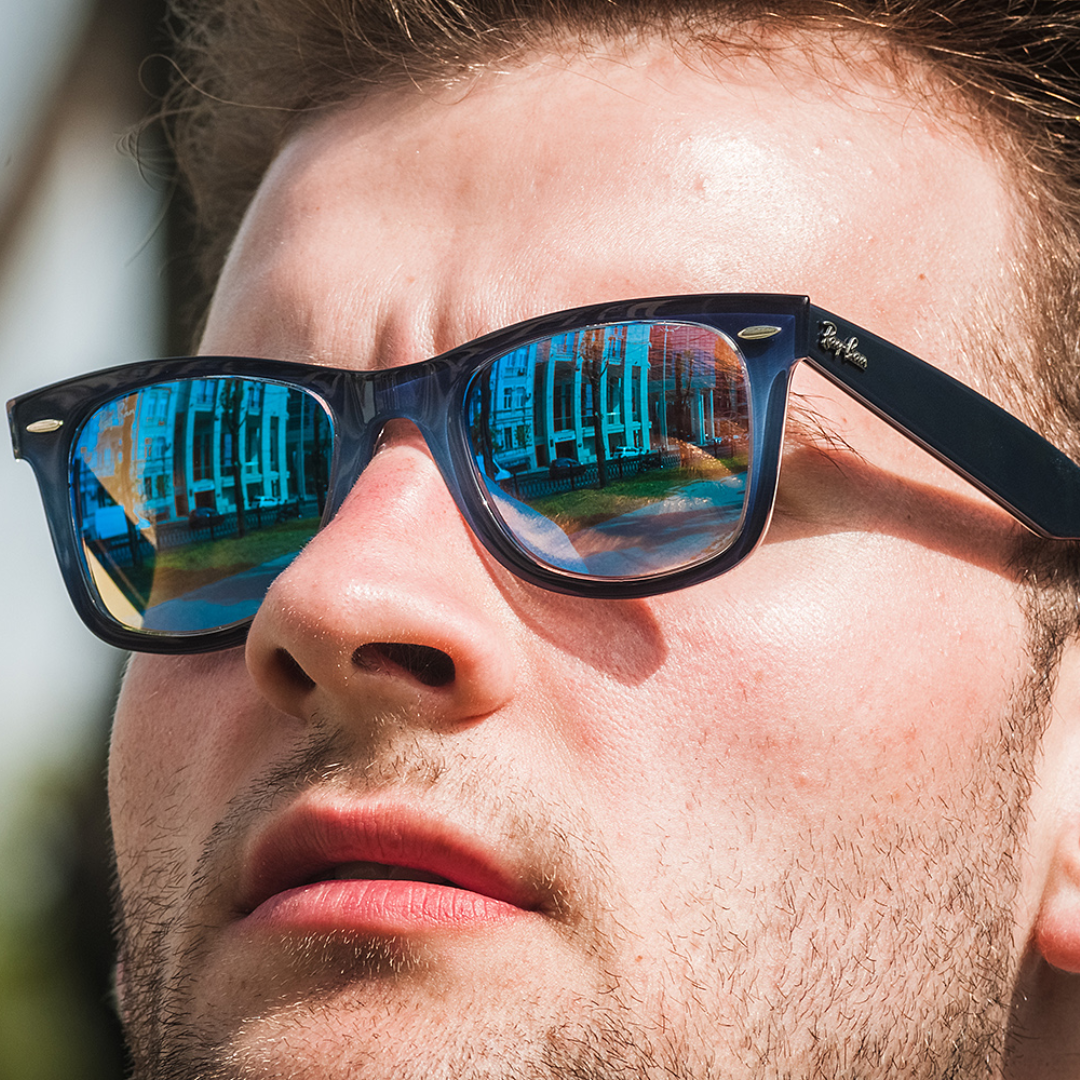 Ray Ban - Wayfarer Sunglasses, Grey Blue-Blue Gradient Flash - 50-22-150 mm