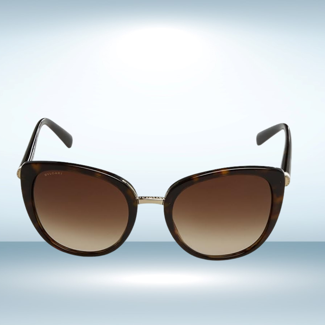 Bvlgari - Sunglasses for Women, Dark Havana-Brown Gradient - 53-20-140 mm