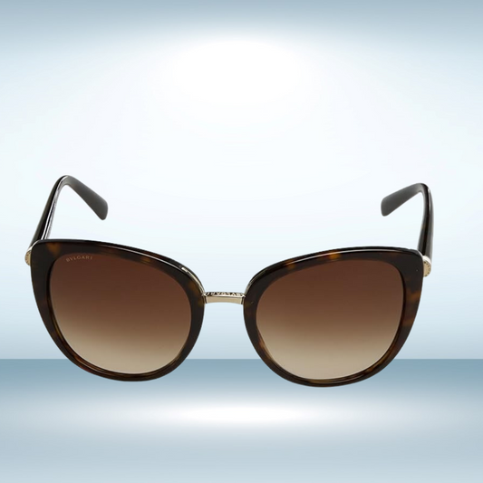 Bvlgari - Sunglasses for Women, Dark Havana-Brown Gradient - 53-20-140 mm