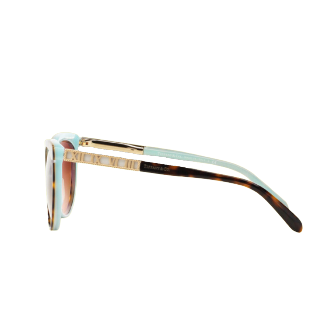 Tiffany and Co. - Sunglasses for Women, Havana Blue-Brown Gradient - 56-16-140 mm