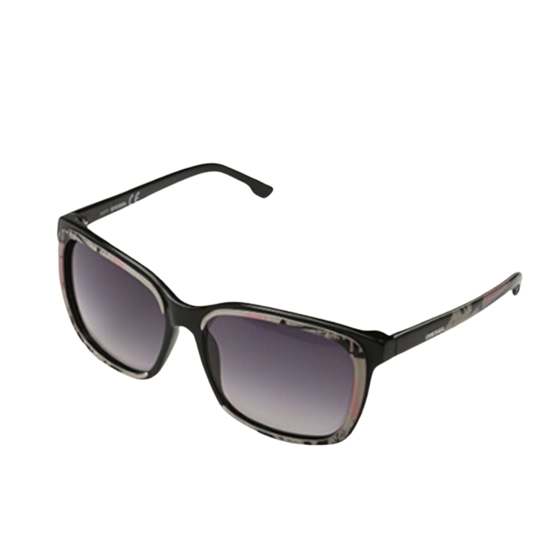 Diesel - Sunglasses for Women, Black White Pink Smoke - 58-15-135 mm
