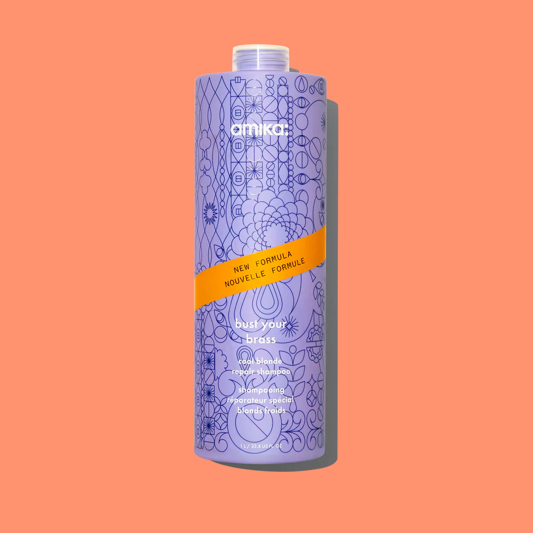 Amika - Bust Your Brass Cool Blonde Repair Shampoo - 33.8 Oz