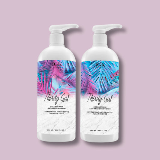 IGK - Thirsty Girl Coconut Milk Anti Frizz Shampoo & Conditioner Set - 33.8 Oz