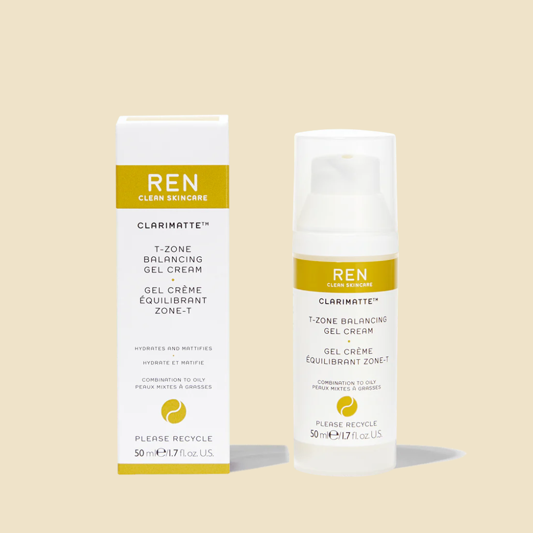 REN - Clarimatte T-Zone Balancing Gel Cream, Combination To Oily Skin - 1.7 Oz