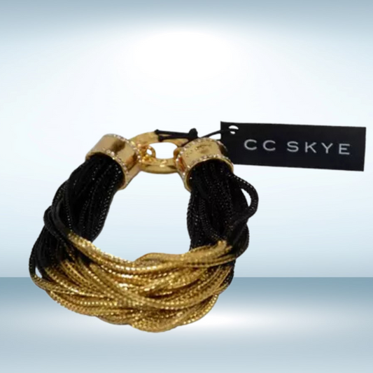 CC Skye - Midnight Bracelet in Black/Gold - 1 Pc