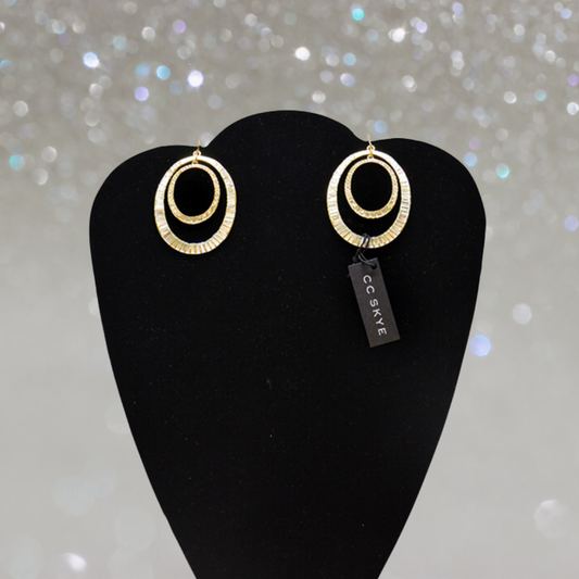 CC Skye - Monte Carlo Hoops in Gold - 1 Pc