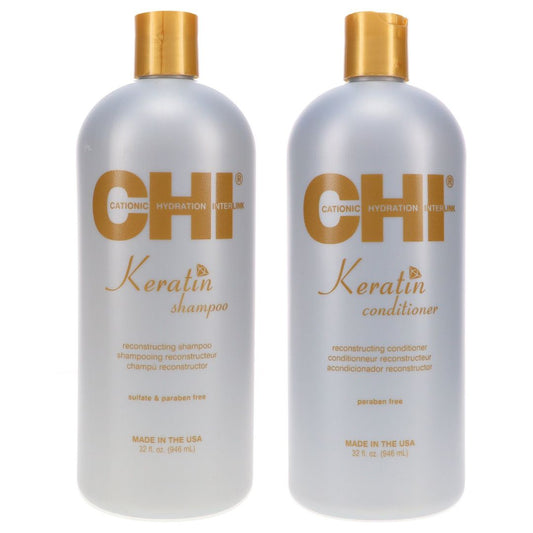 CHI - Keratin Shampoo & Conditioner Reconstructing Duo - 32 Oz