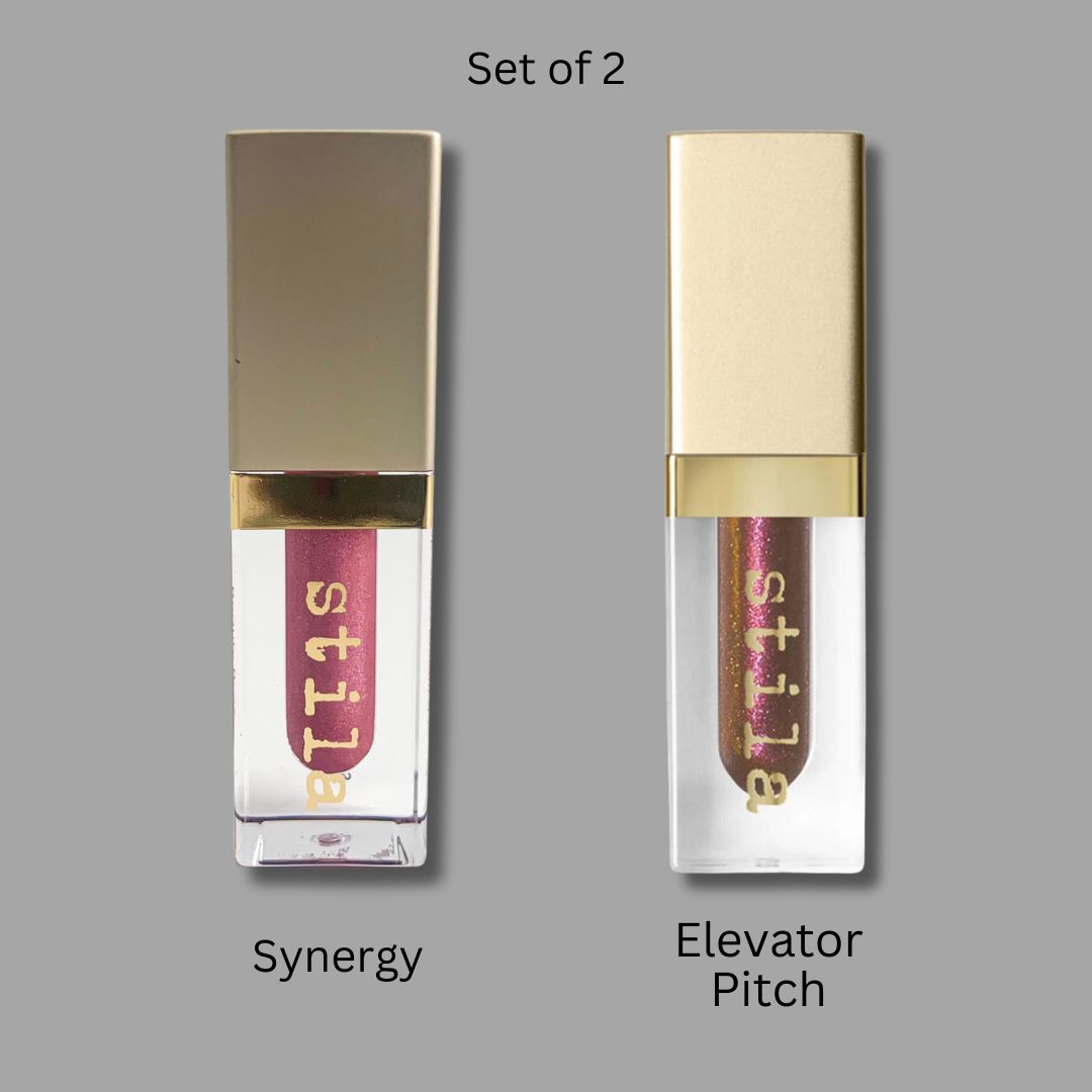 Stila - Beauty Boss Lip Gloss, Mini Synergy & Elevator Pitch Mini Set - 0.5 Oz