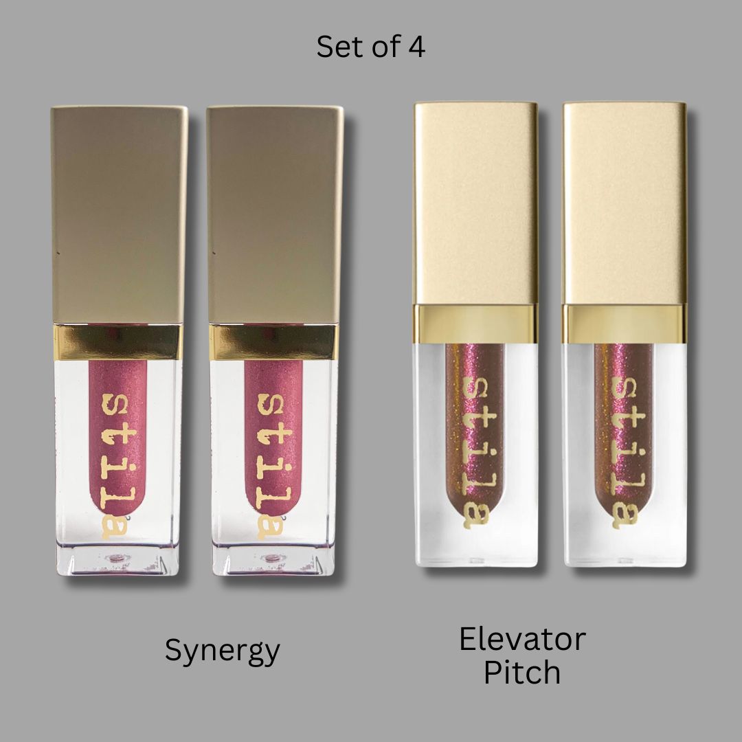Stila - Beauty Boss Lip Gloss, Mini Synergy & Elevator Pitch Mini Set - 0.5 Oz