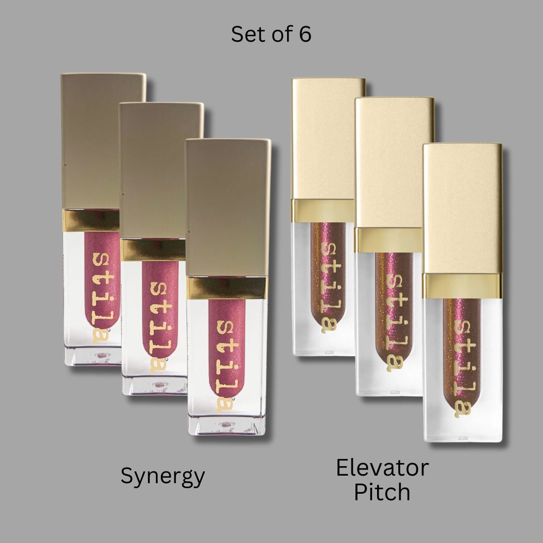 Stila - Beauty Boss Lip Gloss, Mini Synergy & Elevator Pitch Mini Set - 0.5 Oz