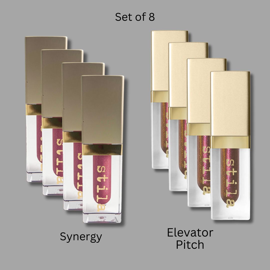 Stila - Beauty Boss Lip Gloss, Mini Synergy & Elevator Pitch Mini Set - 0.5 Oz